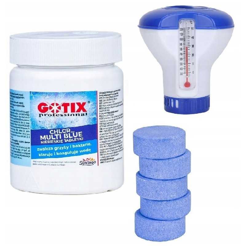 11in1 chloras 0 4kg 20g mėlynos tabletės baseino sūkurinės vonios dozatorius plūdė