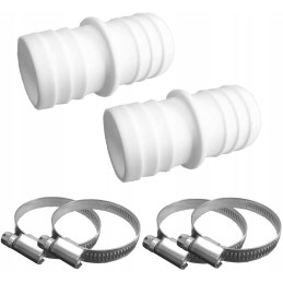 Žarnos jungtis PVC jungtis 38 mm baseino spaustukai 2 vnt