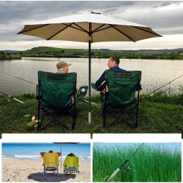 Skėčio stovo kaištis - reguliuojamas paplūdimio stovas, puikiai tinka vėjui ir minkštam smėliui!