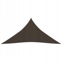 Vidaxl saulės burė 160 g m2 ruda 3x4x4 m hdpe