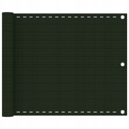 HDPE balkono ekranas 75x600 cm, tamsiai žalias