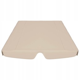 Sūpynių stogelis vandeniui atsparus smėlio spalvos 150x110x18 cm