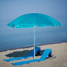 47692 sodo skėtis 2 4 m poly II, paplūdimio mėlyna terasa