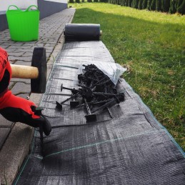 50vnt kaiščiai agrotekstilei 25cm agrotekstilės inkariniai kaiščiai agrotekstilei