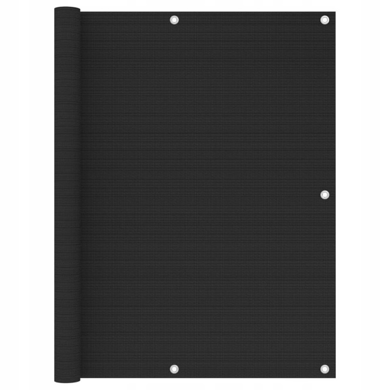 Balkono širma, balkono širma, 120x400cm, juoda