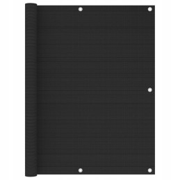 Balkono širma, balkono širma, 120x400cm, juoda