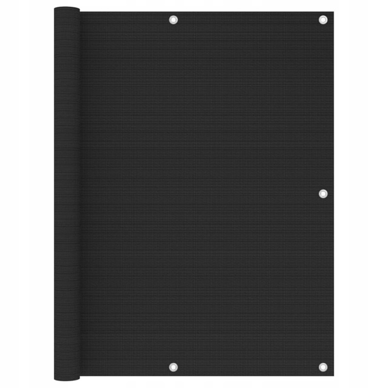 Balkono širma, balkono širma, 120x400cm, juoda