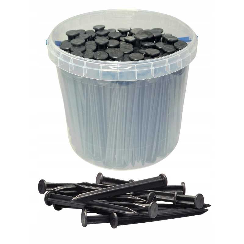 Tvirtinimo kaiščiai agrotekstilei, agrotekstilei ir sodo kraštams