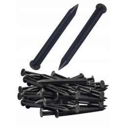 Tvirtinimo kaiščiai agrotekstilei, agrotekstilei ir sodo kraštams