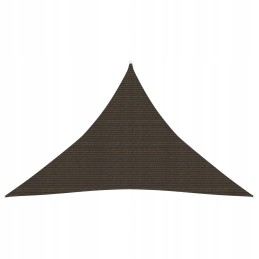 Vidaxl saulės burė 160 g m2 ruda 3 5x3 5x4 9 m HDPE