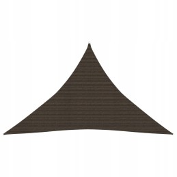 Vidaxl saulės burė 160 g m2 ruda 3 5x3 5x4 9 m HDPE