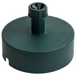 Apvalus žalias sodo skėčio pagrindo stovas