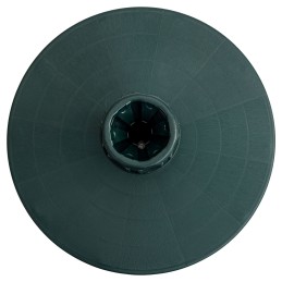 Apvalus žalias sodo skėčio pagrindo stovas