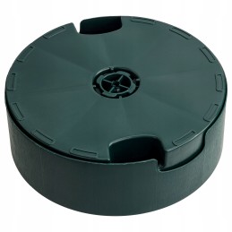 Apvalus žalias sodo skėčio pagrindo stovas