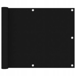 Juoda balkono širma 75x300 cm, oxfo audinys