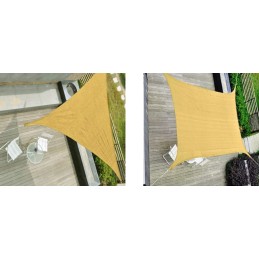 Šešėlinė burė, trikampė 3x3x3 m, pilka