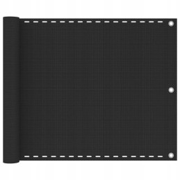 HDPE balkono ekranas 75x500 cm antracitas