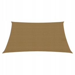 HDPE šešėlinė burė, pilkai ruda, 3/4 x 2 m