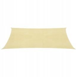 Vidaxl saulės burė 160 g m2 smėlio spalvos 2x3 m HDPE