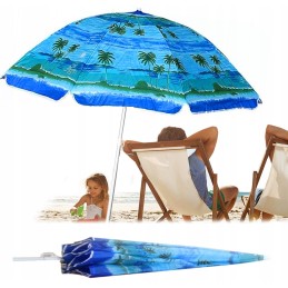 Sodo skėtis, paplūdimio raštas, lašeliai, skersmuo 225cm