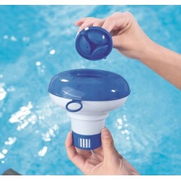 Chloro dozatorius sūkurinei voniai, baseino chemijos plūdė su termometru