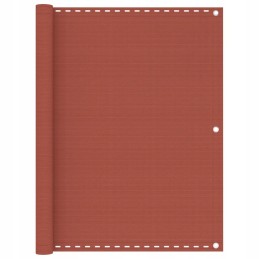 HDPE balkono ekranas 120x500 cm terakotos