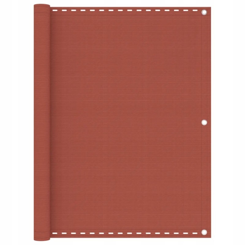 HDPE balkono ekranas 120x500 cm terakotos