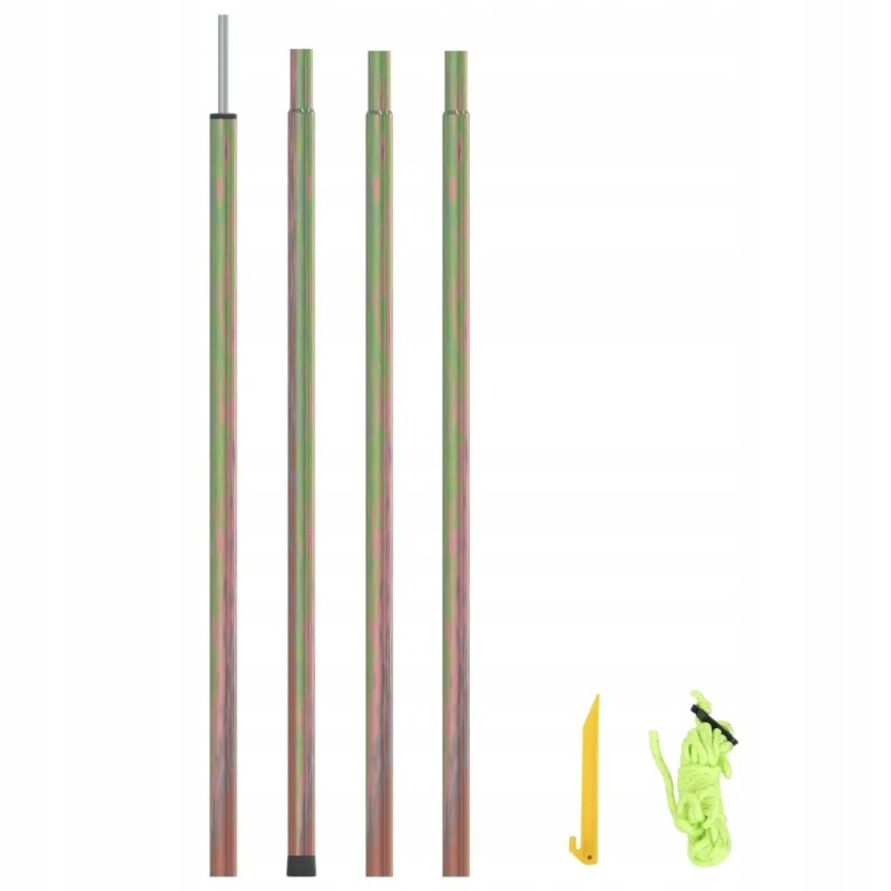 Vidaxl sodo burės stulpas 250 cm, cinkuotas plienas