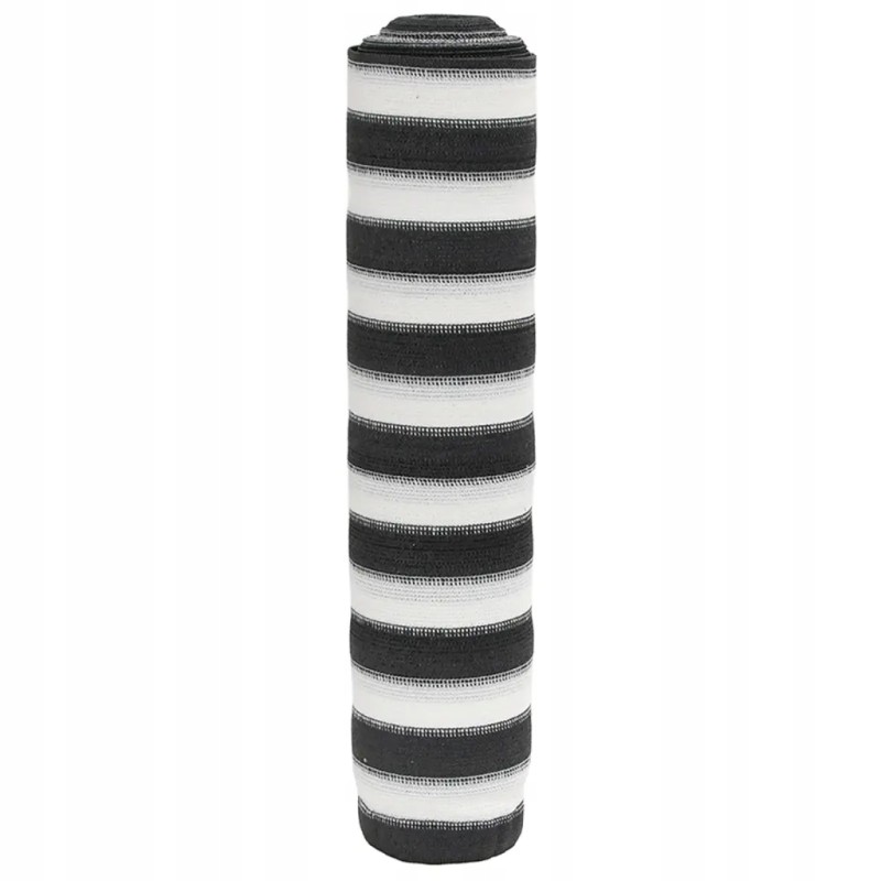 Tinklelis, antracitas ir baltas, 2x10 m, HDPE, 75 g/m²