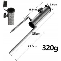 Kolek stovas skėčiui įvažiuoti į žemę, reguliuojamas paplūdimio stovas