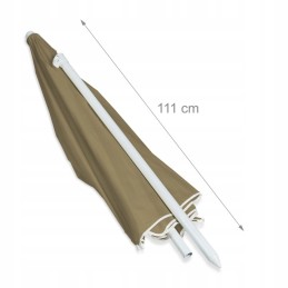 Sodo skėtis 180 cm rudas relaxdays