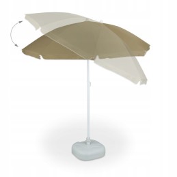 Sodo skėtis 180 cm rudas relaxdays