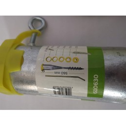 Alberts 610630 Įsukama vamzdžio grindų mova | tinka visiems vamzdžiams, kurių skersmuo nuo 25 iki 65 mm | karštai cinkuotas | il