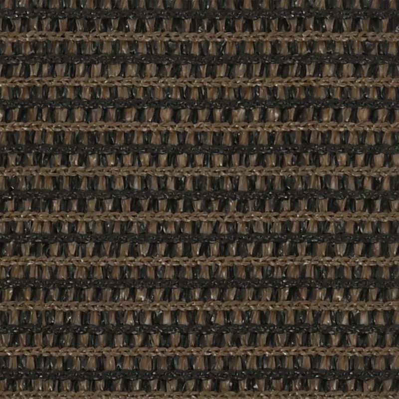 Vidaxl saulės burė 160 g m2 ruda 3 5x3 5x4 9 m HDPE