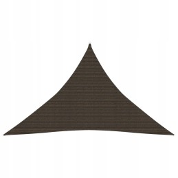 Vidaxl saulės burė 160 g m2 ruda 3 5x3 5x4 9 m HDPE