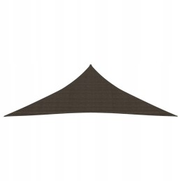 Vidaxl saulės burė 160 g m2 ruda 3 5x3 5x4 9 m HDPE