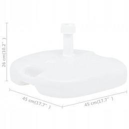 Skėčio pagrindas, užpildytas vandeniu/smėliu, 16 l, baltas