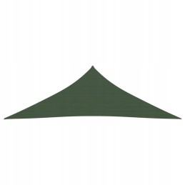 Vidaxl saulės burė 160 g m2 tamsiai žalia 3 5x3 5x4 9 m