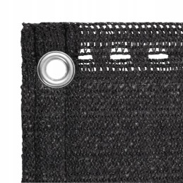 Vidaxl HDPE balkono ekranas 75x500 cm antracitas