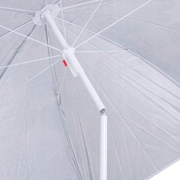 Sodo paplūdimio skėtis, reguliuojamas, 150 cm, nulaužtais lapais