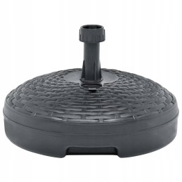 Vidaxl skėčio pagrindas 20 l antracito rotango plastikas
