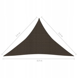 Atspalvio burė 160g/m² ruda 3,5x3,5x49m HDPE