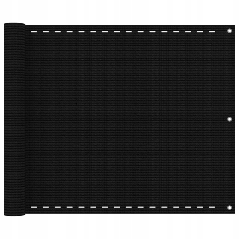 Lumarko balkono širma juoda 75x500 cm HDPE