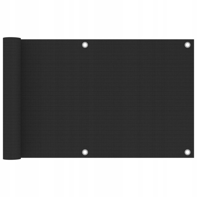HDPE balkono ekranas 75x500 cm antracitas
