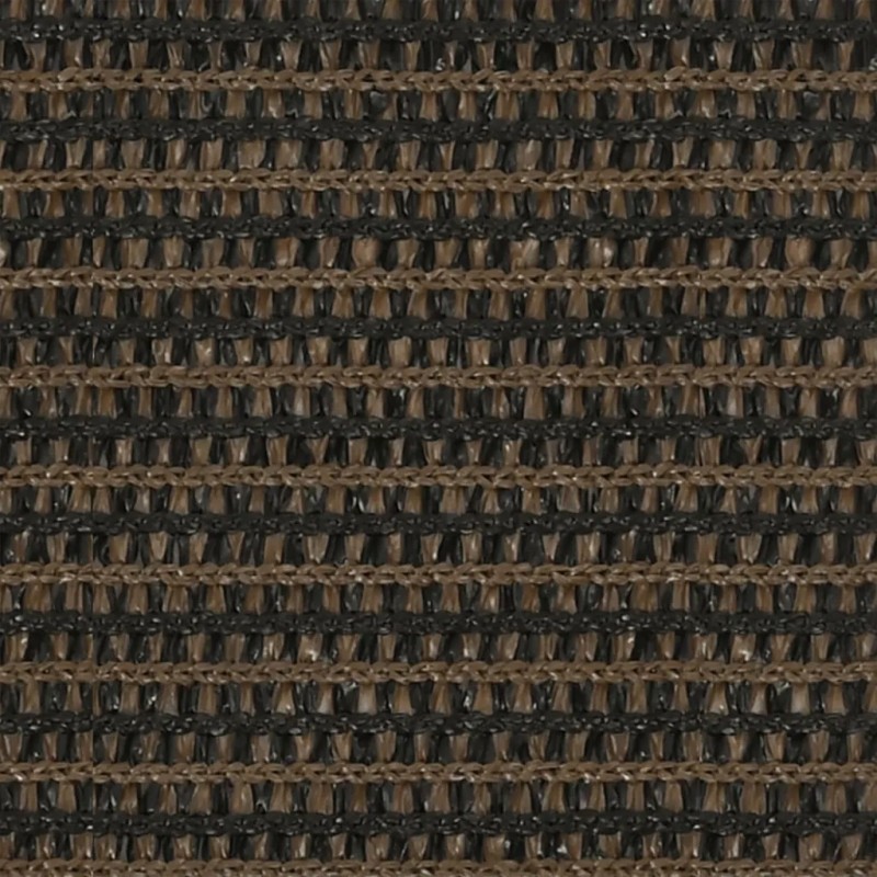 Vidaxl saulės burė 160 g m2 ruda 3 5x3 5x4 9 m HDPE