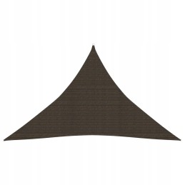 Vidaxl saulės burė 160 g m2 ruda 3 5x3 5x4 9 m HDPE