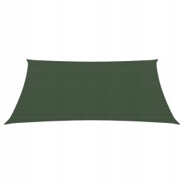 Vidaxl saulės burė 160 g m2 tamsiai žalia 3 4x2 m hdpe