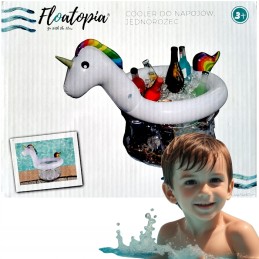 Pripučiamas ledo gėrimų aušintuvas, vienaragio formos, vienaragis, 44 x 54 x 67