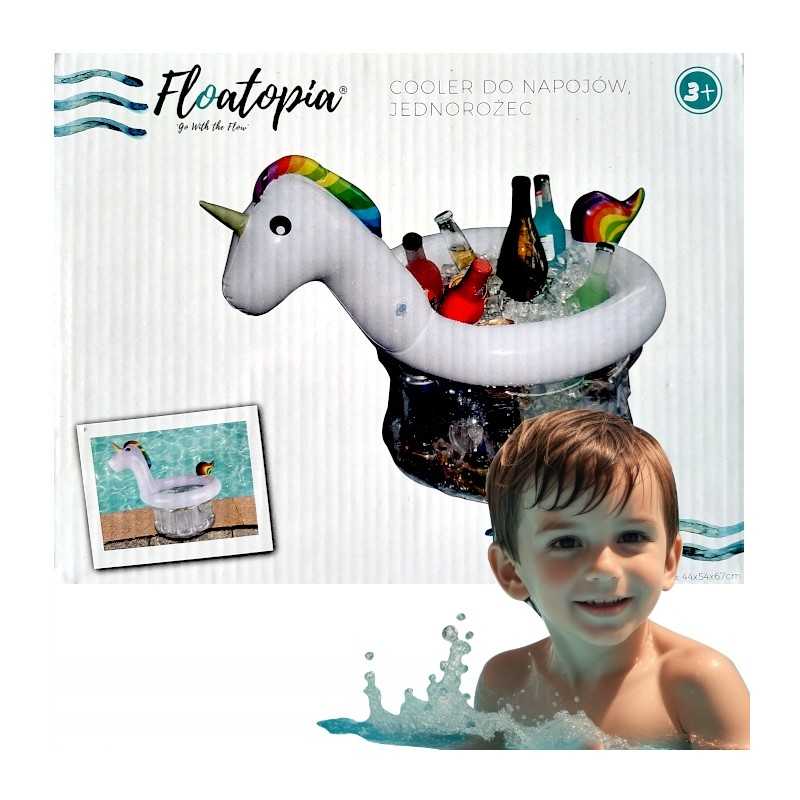 Pripučiamas ledo gėrimų aušintuvas, vienaragio formos, vienaragis, 44 x 54 x 67