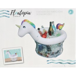 Pripučiamas ledo gėrimų aušintuvas, vienaragio formos, vienaragis, 44 x 54 x 67